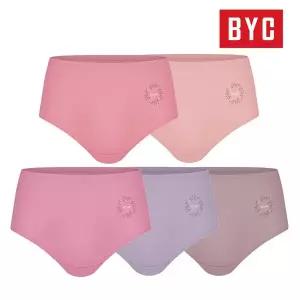 [BYC] 여성 순면 맥시 나보아 부인용 여삼각 요일팬티 삼각팬티 5매입 WCP9114