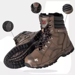 밀레 밀리터리 야생산악 가죽 발목긴 워커 8in 안전화 공사신발 건설작업화 현장화