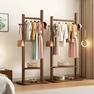 원목행거 우드 감성 옷걸이 틈새 옷가게 조립식