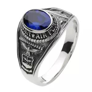 피그마트 에어포스 스톤 커리지 링 블루스피넬실버925 실버악세사리 fr0450 13호