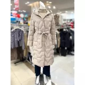 소고 세이브존01 후드넥 벨티드 구스 롱 패딩 TJ4FA20_BE