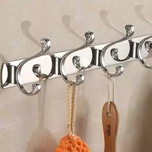 고급 스텐레스 다용도 벽걸이후크(실버) 디자인후크 옷걸이후크.수건걸이 벽후크 벽고리