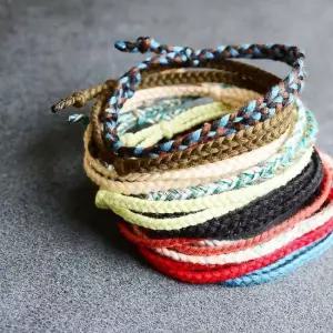 앤브로치 사이즈조절 댕기팔찌 커플팔찌 실팔찌