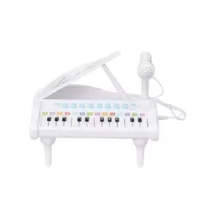 베이블퓨어리 4가지 드럼 효과음 노래방 기능 미니 그랜드 피아노_베이직 화이트