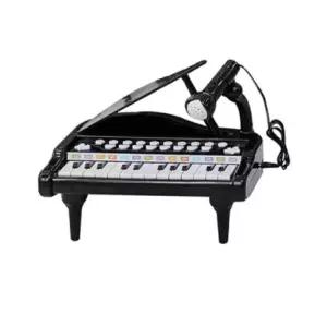 베이블퓨어리 4가지 드럼 효과음 노래방 기능 미니 그랜드 피아노_베이직 블랙