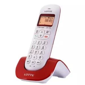 롯데알미늄 핸즈프리 스피커폰 발신자 정보 표시 기능 무선전화기_레드