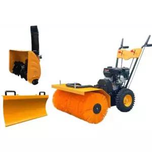 제설차 도로 제설기 기계 핸드 브러쉬 장비 가솔린
