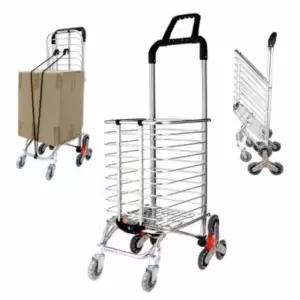 접이식 알루미늄 쇼핑카트 핸드카트 시장용 수레 다용도 폴딩 카트 (WFJ5AUQ)