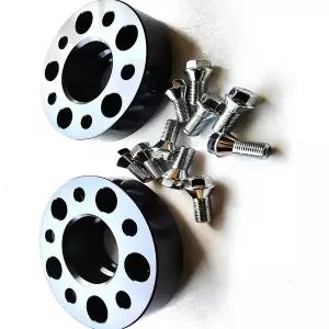 허브스페이스 휠 50mm 2인치 2개 5x130 허브 센트릭 스페이서 AMG G63 메르세데스 쌍용 VW 코란도 투리스모