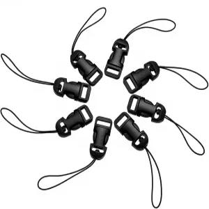 Matwsec 8PCS 퀵 릴리스 카메라 스트랩 Qd 루프 커넥터 어댑터 블랙 컴팩트 디지털 쌍안경 드론 리모컨