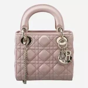 [디올]5F M0505OHNA 15N 레이디 디올 미니백 크림 피치