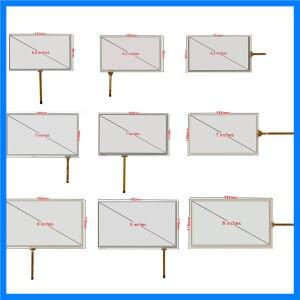 범용 6.2/7/8/9 인치 4Pin 저항 디지타이저 터치 스크린 패널 유리 자동차 DVD GPS 네비게이션 센터 콘솔