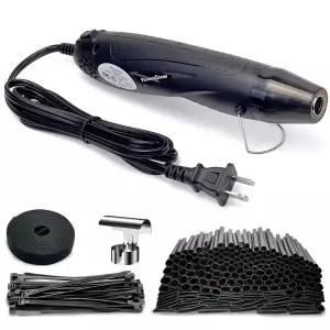 열수축 튜브 키트-350W 미니 히트건+4 1 비율 안감 해병용 수축 195 PCS+반사 노즐+자체 접착 및 고정