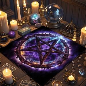 타로 운세 제단에 사용되는 점성술 매트 Butarot Tablecloths 마법사 홈 장식 룬 오라클