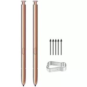 갤럭시 노트 20 스타일러스 펜 교체용 2개 세트 (블루투스 미지원) - 삼성 울트라 S펜 + 팁 (골드/브론즈)