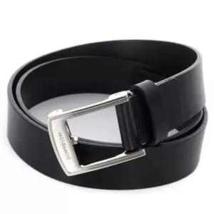 이태리 통가죽 캐주얼 버클벨트 학생용 유니크 벨트 BK (WFJ5ST0)