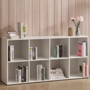 서재장 서랍책장 거실책꽂이 가로형 8칸 겸 1600 LY301