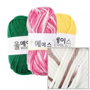 고품질 NO.489 뜨개실 뜨개질 에이스 4개입 털실 (WFJQMCC)