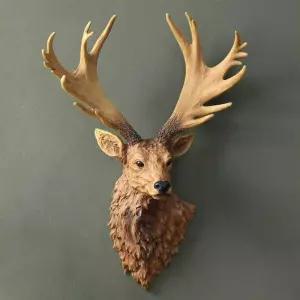 빅사이즈 사슴머리 뿔 실험가운 초대형 스프링 와인