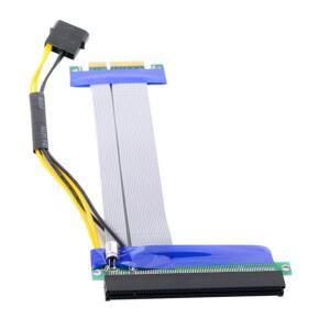 [미국배송] 4핀 15CM의 CHEWANG CY PCI-E EXPRESS 4X ~ 16X FLEX 케이블 라이저 카드 익스텐더 컨버터 어댑터