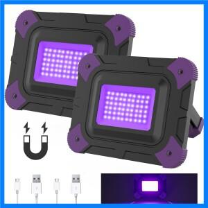 1/2 PCS LED UV 블랙 라이트 작업 조명 무대 블랙 라이트 자외선 홍수 효과 빛 할로윈 크리스마스 댄스 DJ