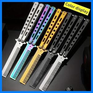 나비 빗 접이식 빗은 휴대가 편리합니다. 외출 미용실 가정용으로 적합한 휴대용 빗