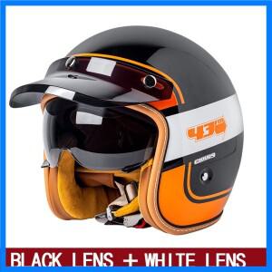 오토바이 헬멧 국가 표준 3c 인증 남성과 여성을 위한 반 헬멧 사계절 범용 내부 렌즈 전기 그는