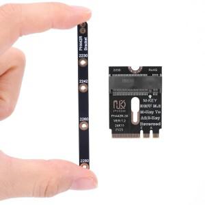 M.2 A+E - NVME SSD 어댑터 A/E 키 M PCIE 4.0 라이저 카드 NGFF A+E-Key Male M-key Female 연장 케이블