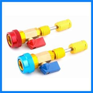 R134a 에어컨 슈레더 코어 제거 툴 키트 - 자동차 에어컨 서비스용 빠른 교체 냉매 절약 1/4인치 드라이브