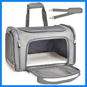 1PC 고양이 소형 중형 고양이용 개 캐리어 최대 15파운드의 강아지 접이식 여행용 강아지 캐리어