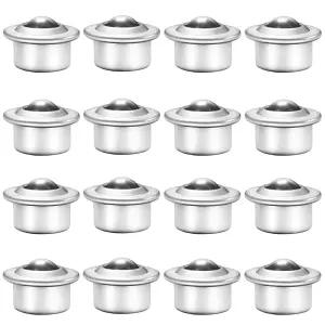 16PACK 롤러 볼 이송 베어링 5인치/8인치 스테인리스 스틸 캐스터 컨베이어용 범용 베이스 컨베이어 스탠드