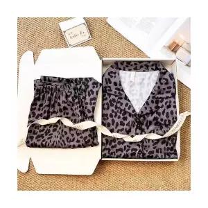 띠엔다 커플 잠옷세트 실내복 쿨링 파자마 프렌치 긴팔 투피스 가을 럭셔리 ADOR3