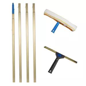 긴막대 높은 장대 외벽 알전구 카페 체인저 빌딩 작업