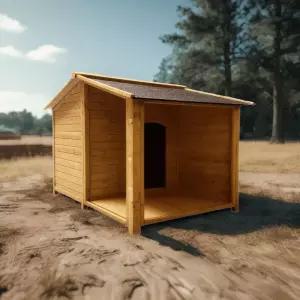 단단한 주택 개집 대형견 집 비가림 쿠션