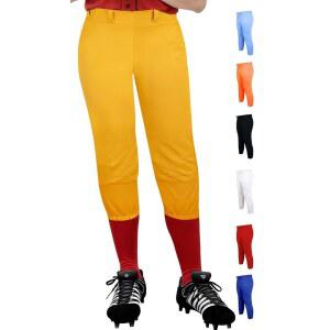 엑스크랙트 스포츠 여자 소프트볼 바지 니커 / 요가 스타일 무릎 길이, 4방향 스트레치 로우 라이즈 청소년 여아용