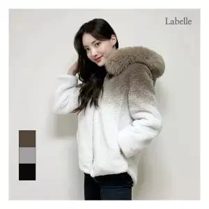 [라벨르] 리얼폭스 후드 양모 후리스 자켓LB104JK-1 942902