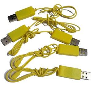Syma S102G S108G S109G S111G S026G W25 드론 배터리용 S107G 헬리콥터 USB 충전 키트용 YSJBMKD 5PCS용
