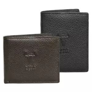 남성용 소가죽 반지갑 중지갑 핸드백 블루마운트 스타일 지갑 (WFJ6D56)