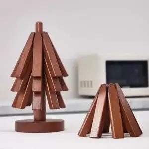 주방 접이식 나무 받침대 컵받침 다용도 냄비받침 (WFJ6DLF)