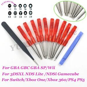 [호환품]1/2세트 트라이윙 스크루드라이버 키트 Wii  호환 GBA SP DS 라이트 NDSi Xbox One 360 PS4 PS5 수