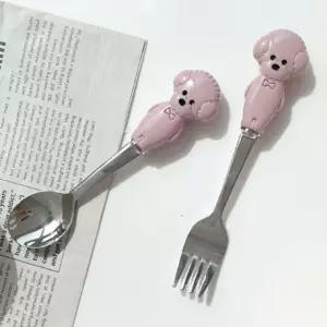 세트 비숑 커트러리 더 핑크 스푼 포크 (WFJR7A1)