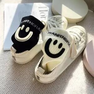 여성 스마일리삭스 골프양말 스포츠양말 테니스 패션 (WFJ68G6)