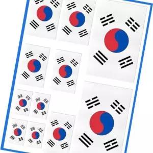 태극기 유리창 스티커 부착용 자동차 튜닝용 장식 (WFK6LIT)