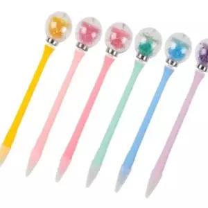 크리스탈 젤펜 스피너 초등학생 공부용 필기구 컬러젤펜 (WFK6LKA)