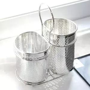 스텐수저통 정공디자인 타공수저함 스텐정공수저통 (WFJ75SY)