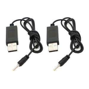 데이유드리카 헬리콥터 배터리 부품, SYMA S107H 예비 부품용 충전기 USB 케이블 부품 교체 액세서리 색상: 2PCS Ch