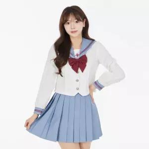 소라 플리츠 세라복 세트 교복 학생복 세라복