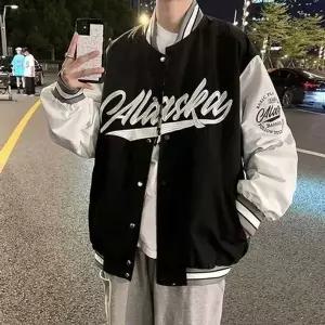 레터링 컬러 남성 바시티 겨울 점퍼 ON-JUA-QWFK9IDW