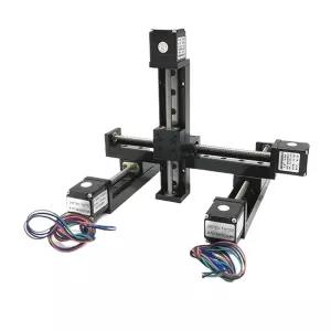 XY/XYZ 축 슬라이딩 테이블 T06 미니 사다리꼴 리드 스크류 선형 레일 모터 키트 전동 갠트리 가이드