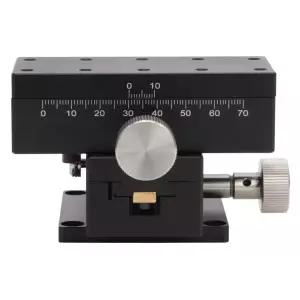 Hyuduo 수동 트리밍 테이블 XY 선형 스테이지 40x90mm 탈착식 조절 기어 가이드 플랫폼 롤러 베어링